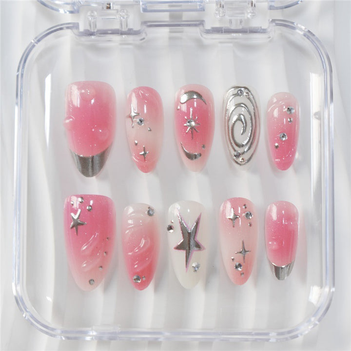 Artistic Starry Nail Art Extensions Bowlift
