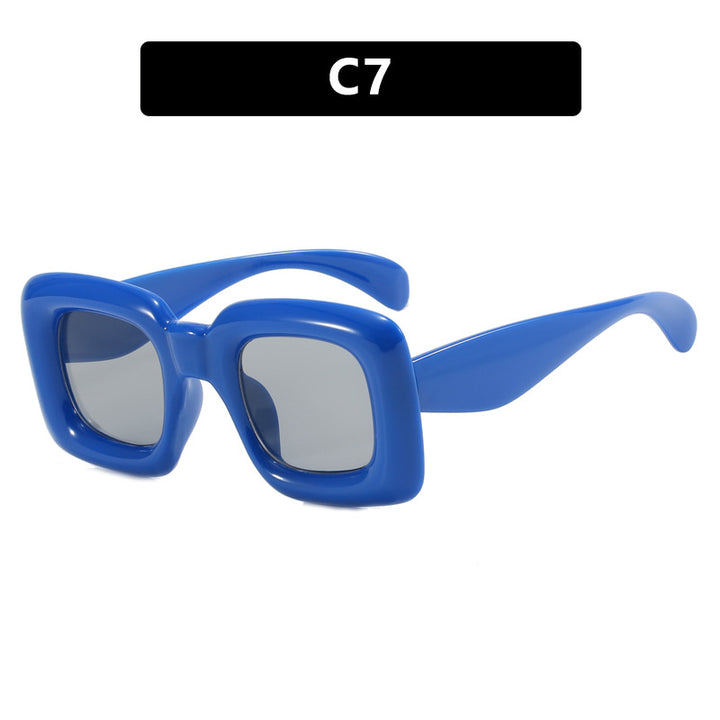 Women stylish square sunglasses with wide frame Bowlift