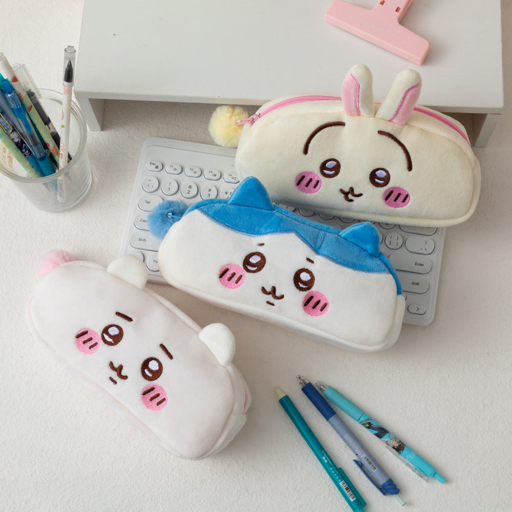 Plush Bunny-Shaped Pencil Case Bowlift