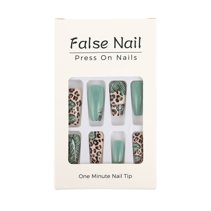 Creative artificial nails with tropical and animal design Bowlift
