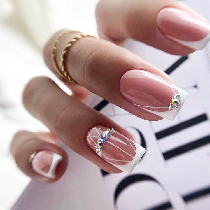 Elegant DIY Natural Look Press-On Nails Bowlift