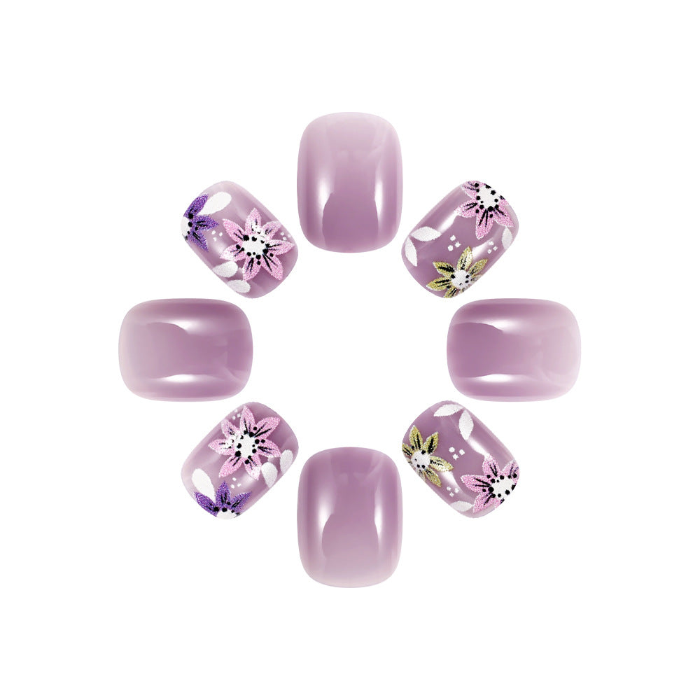 Artistic Floral Design Press-On Nails Bowlift 1787542773