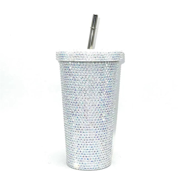 Rhinestone-Studded Travel Cup Bowlift