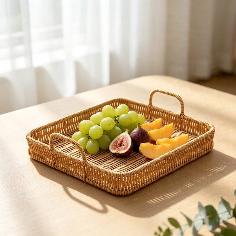 Handmade Woven Serving Tray Bowlift