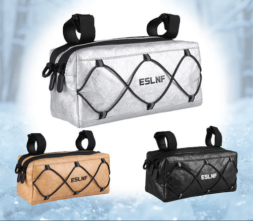 waterproof handlebar organizer bag with quick-release strap system Bowlift