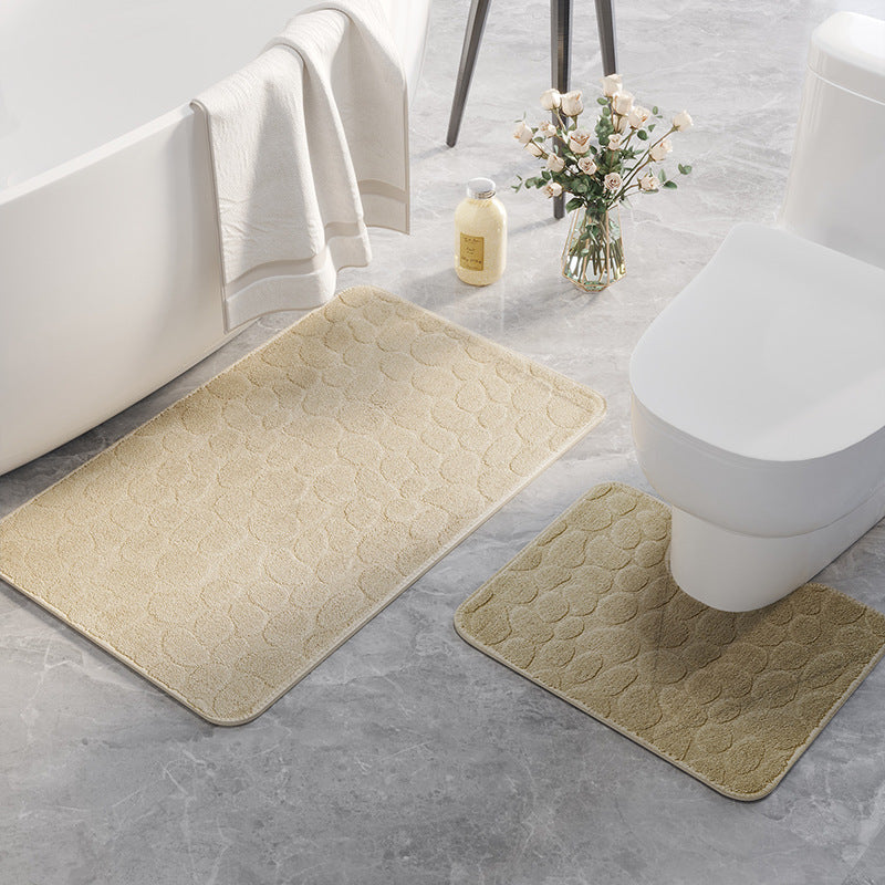 Plush Bathroom Comfort Mat Set for Home