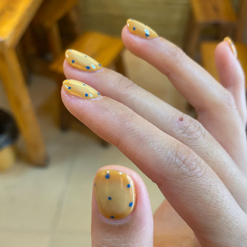 Artistic Press-On Nail Set with Playful Character Designs Bowlift