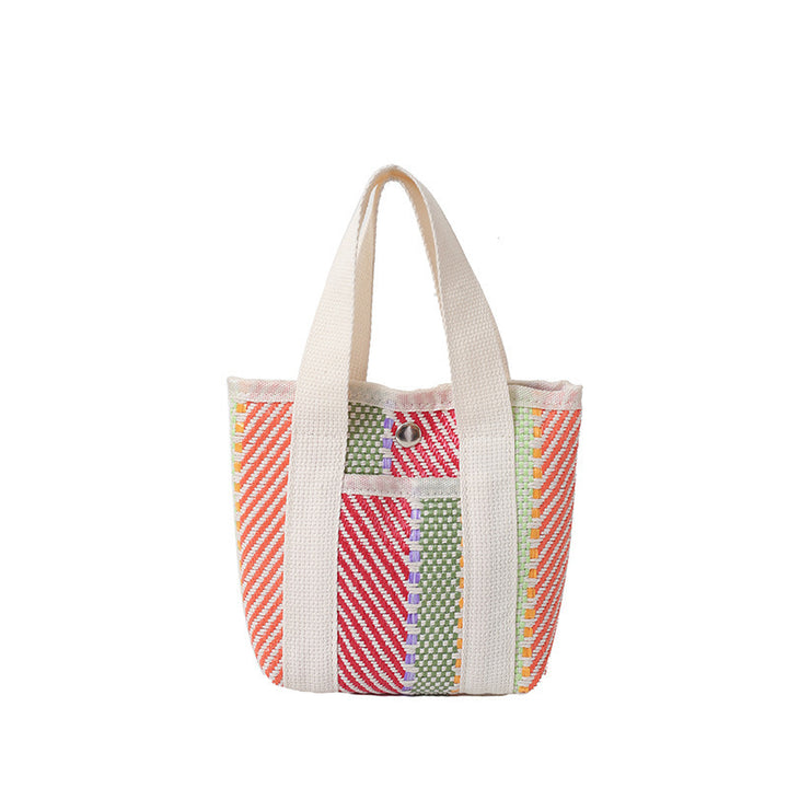 WoColorful Woven Beach Tote Bag Bowlift