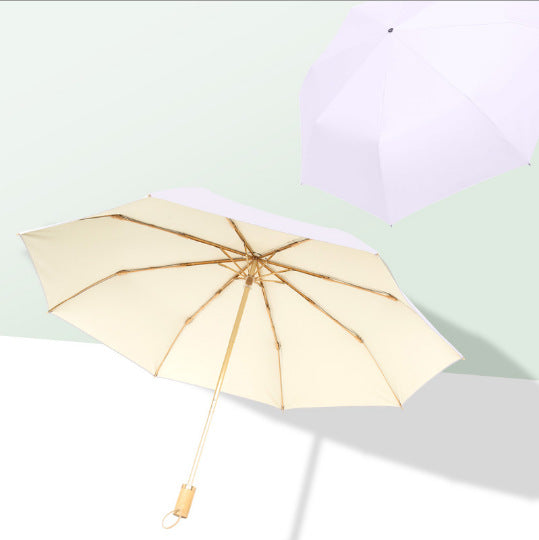 Women Foldable UV Protection Umbrella with Sturdy Frame Bowlift