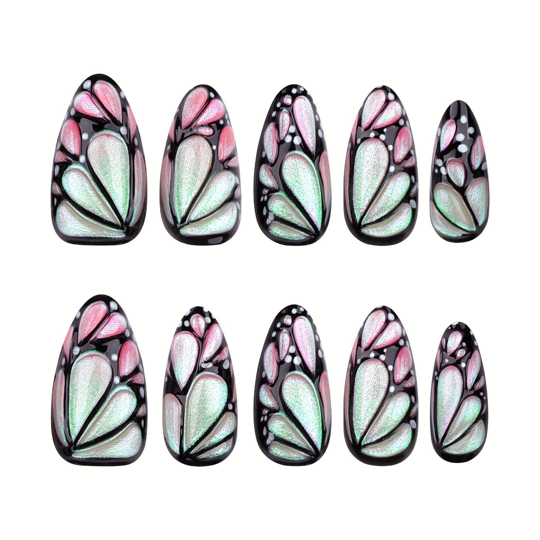 Artistic Butterfly Nail Art Bowlift