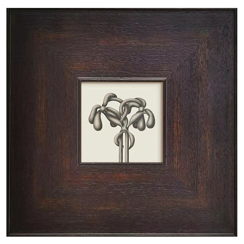 Framed Abstract Ink Artwork