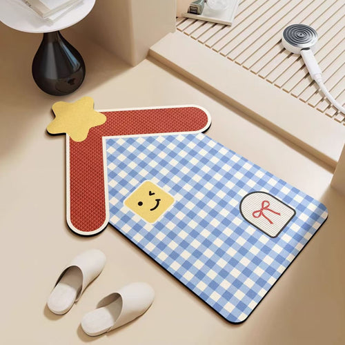 Playful Home-Themed Area Mat