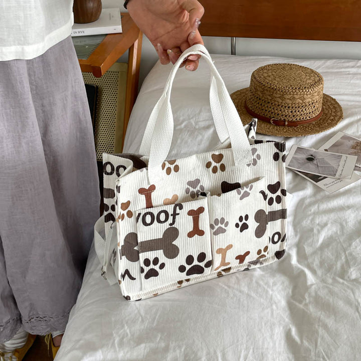 WoFloral Print Utility Tote Bag Bowlift