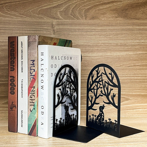 Decorative Forest Silhouette Bookends