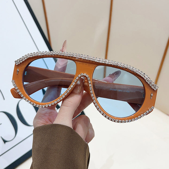Luxury Oversized Rhinestone Sunglasses Bowlift