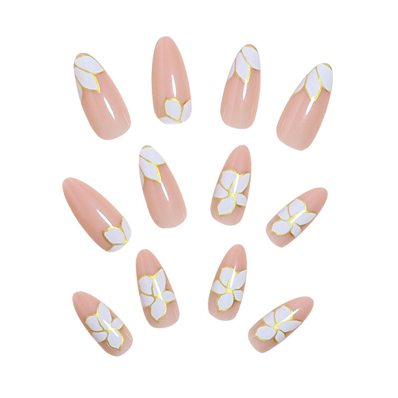 Floral Art Press-On Nail Set Bowlift
