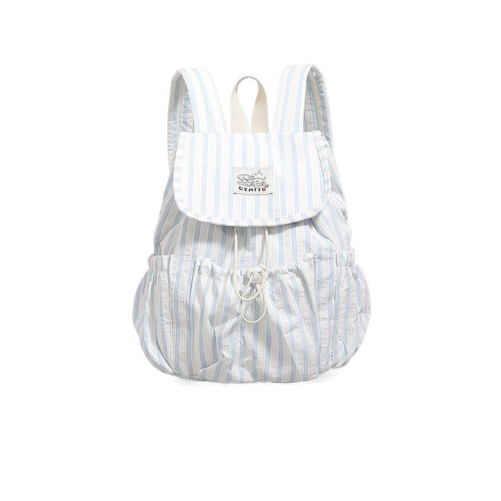 Leisure Backpack in Playful Striped Design Bowlift