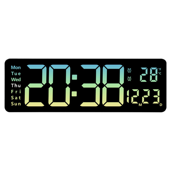 Digital wall clock with multifunctional LED display Bowlift