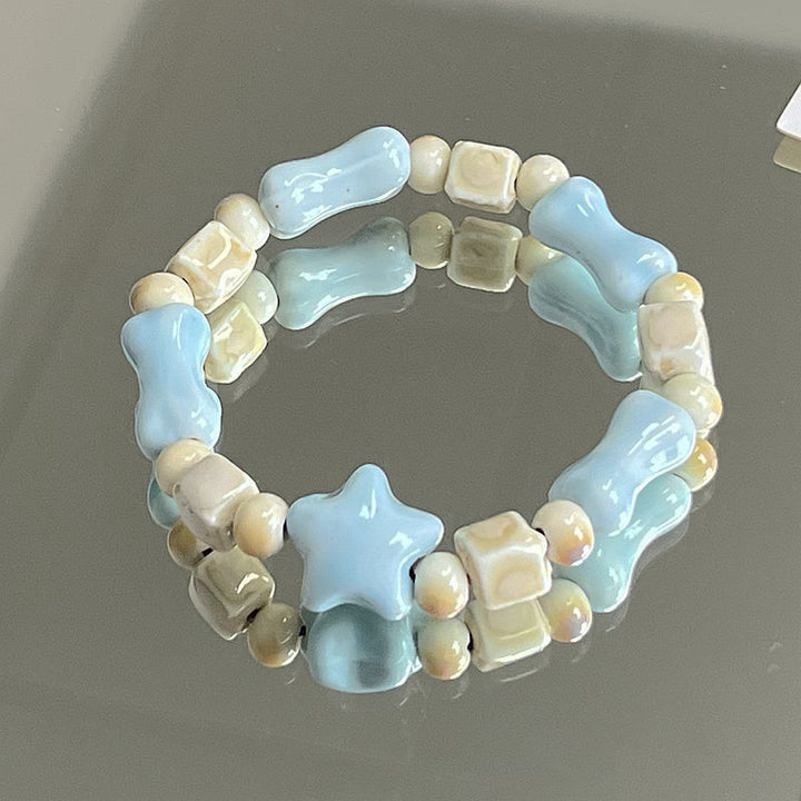 Heart-Shaped Beaded Bracelet Bowlift