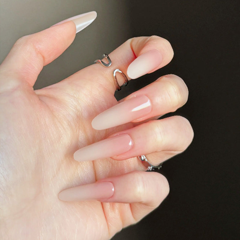 Elegant Glittery Acrylic Nail Extensions Bowlift