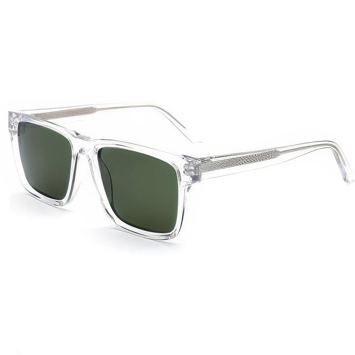 Women's fashionable sunglasses with clear plastic frame and multifunctional lenses Bowlift