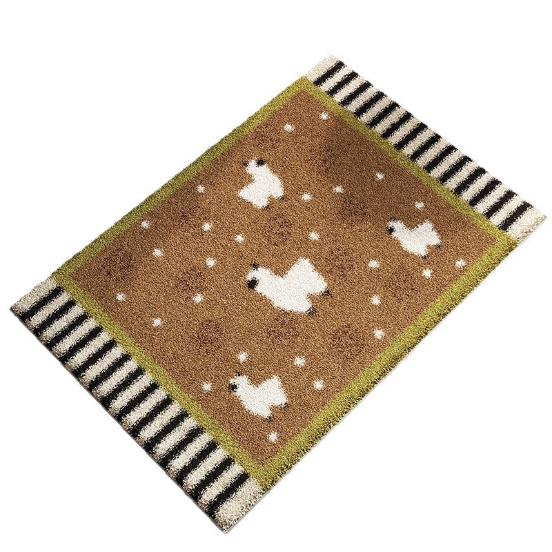 Geometric Patterned Non-Slip Bath Mat Bowlift