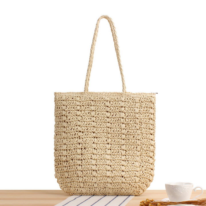 Hand-knotted straw bag Bowlift