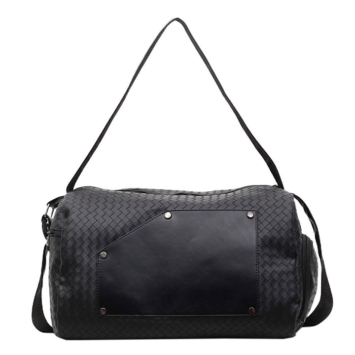 Elegant Sport Duffel Bag with Woven Design and Removable Shoulder Strap Bowlift