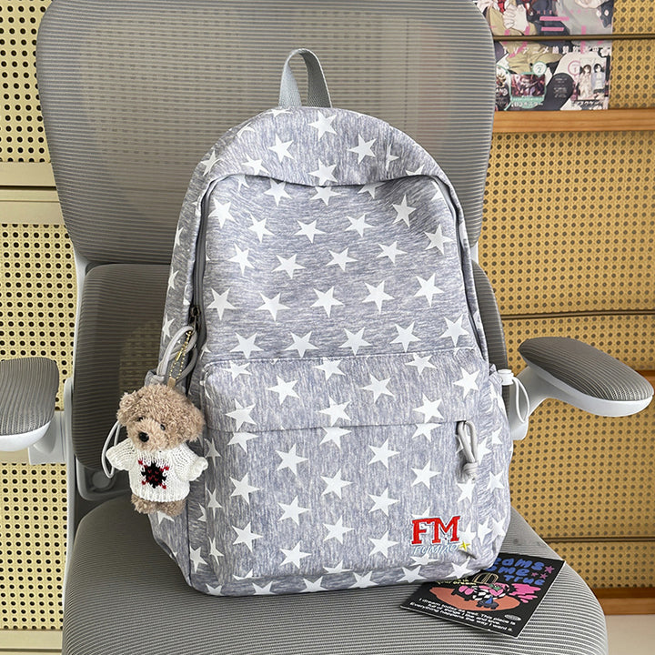 Fun Star-Patterned Casual Backpack Bowlift