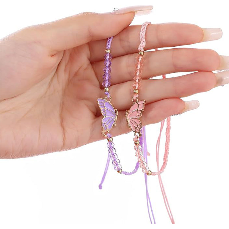 Butterfly Charm Necklace and Bracelet Set Bowlift
