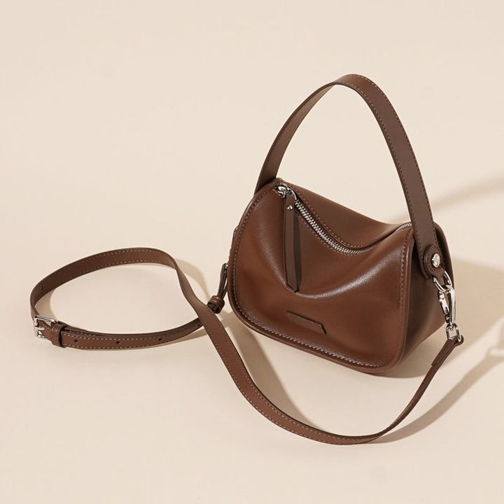 Modern Leather Crossbody Bag Bowlift