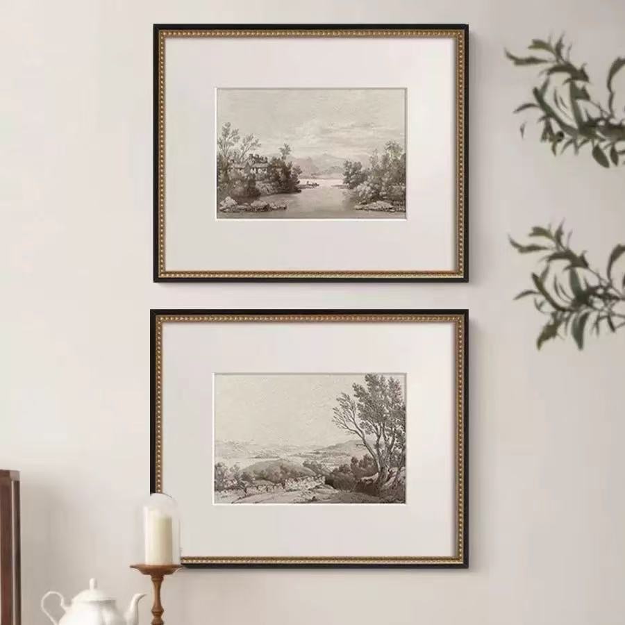 Framed Vintage Landscape Art