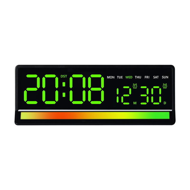 Digital alarm clock with clear LED display and date display Bowlift