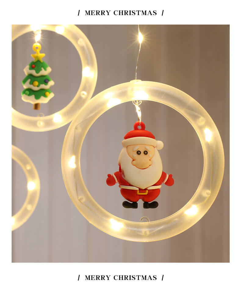 BowLift | Christmas Circle Doll Hanging Decoration 10 LED USB String Lights