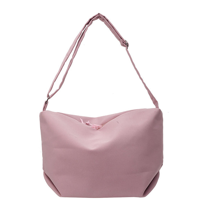 Contoured Soft Fabric Shoulder Bag Bowlift