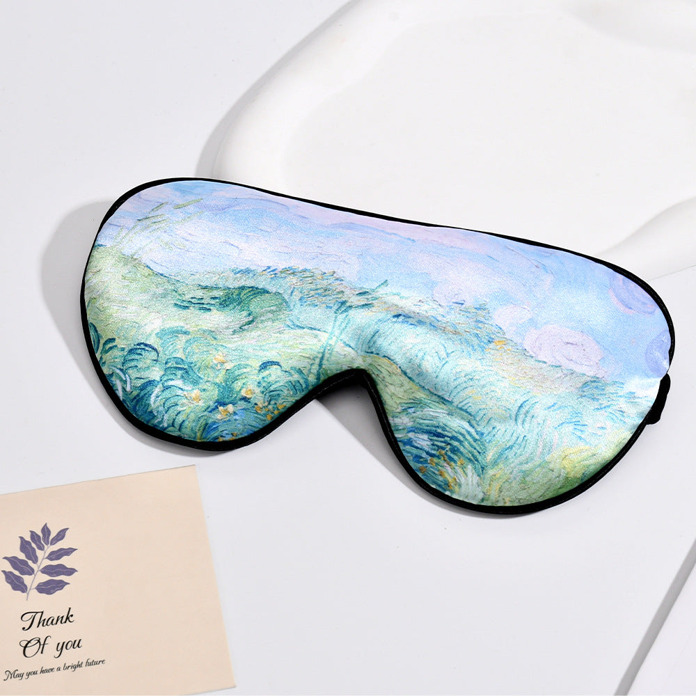 Unisex soft ergonomic sleep mask with contoured eye area and adjustable elastic band Bowlift