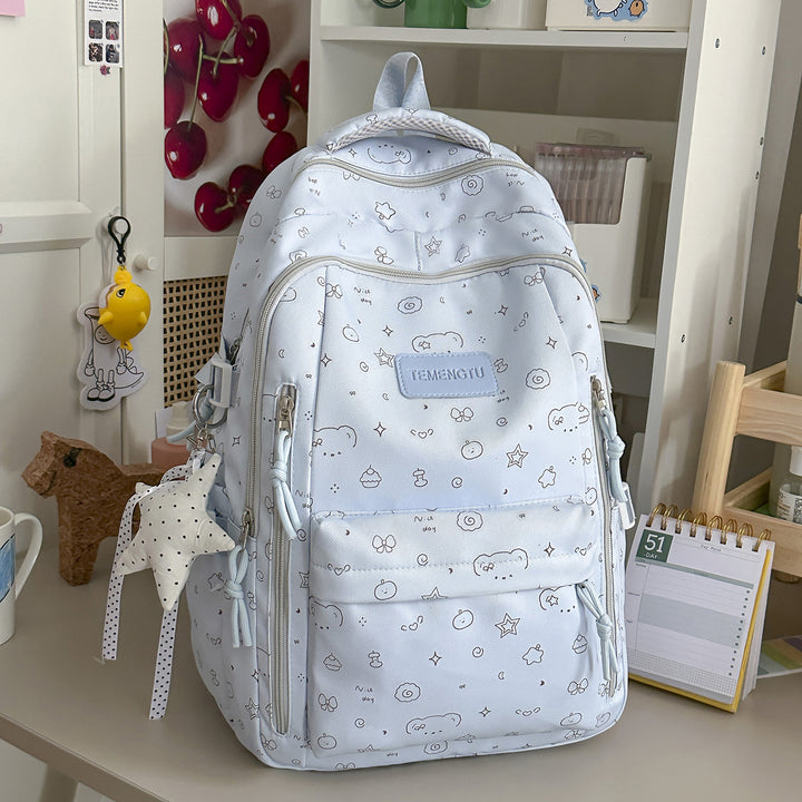 Playful Illustrated Backpack Bowlift