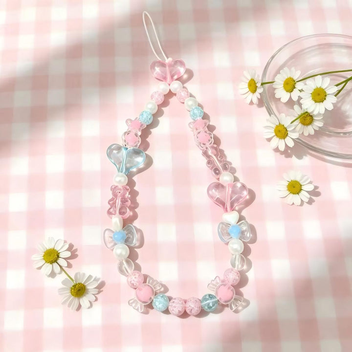 Cute Beaded Phone Charm Bowlift