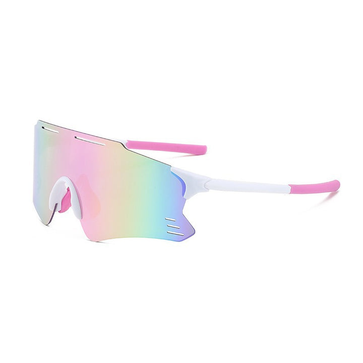 Unisex nan sporty sunglasses with a single-piece visor polarized lenses non-slip nose pad Bowlift