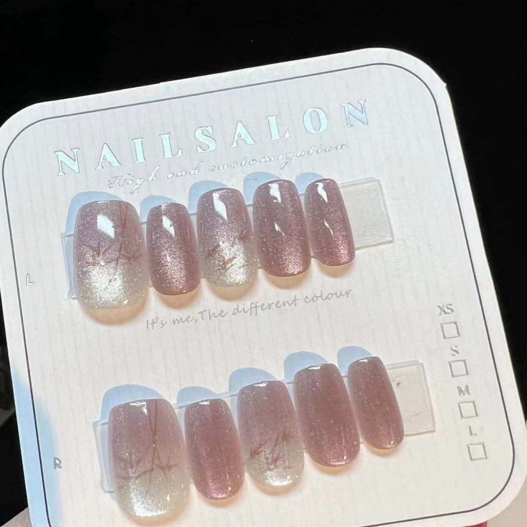 Artistic Press-On Nails Bowlift