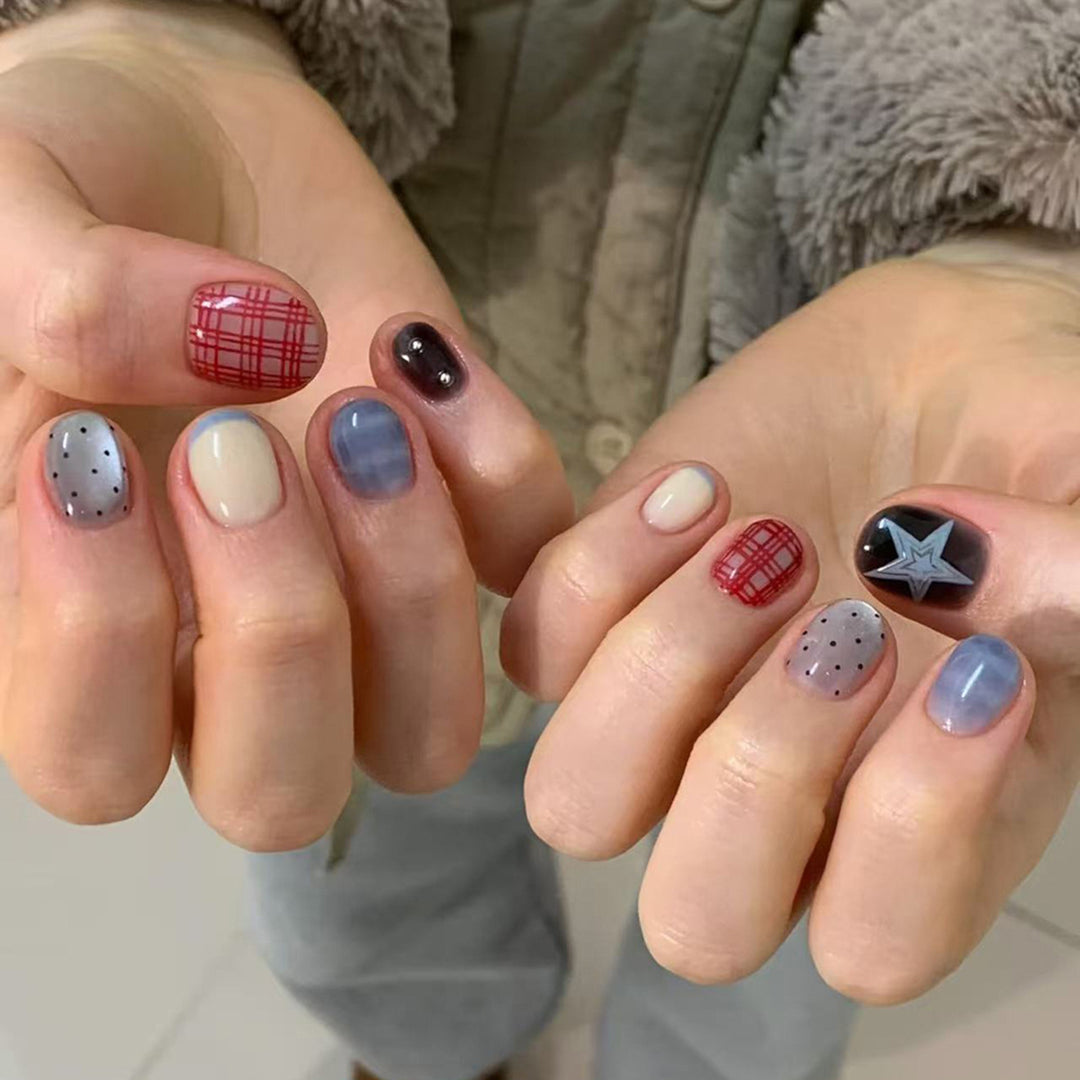 Artistic Press-On Nail Designs Bowlift