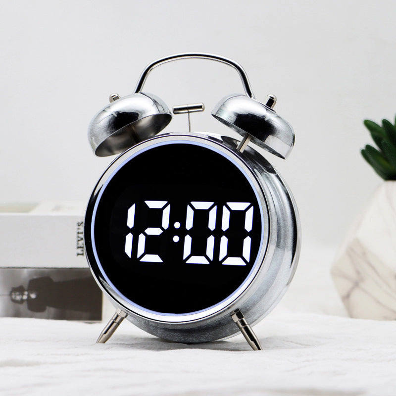 Digital Alarm Clock in Retro Style Bowlift
