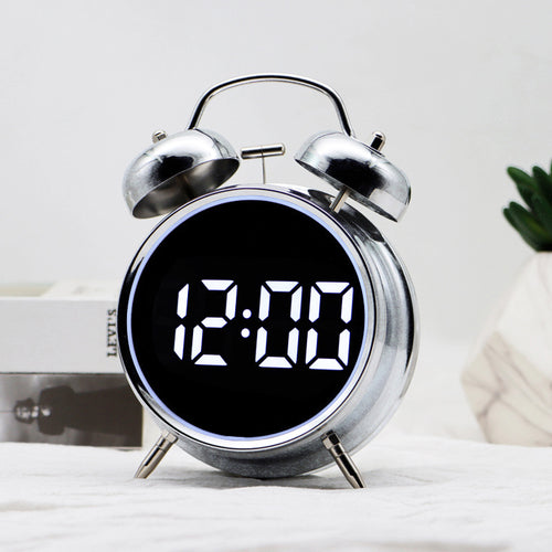 Digital Alarm Clock with Retro Design Bowlift