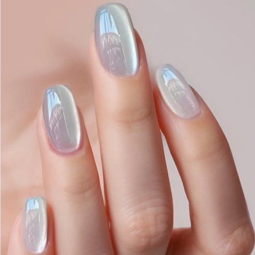 Glossy Reflective Press-On Nails Bowlift