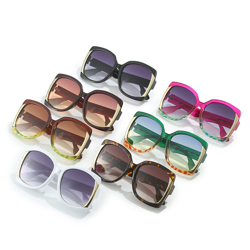Oversized Tortoiseshell Sunglasses with Gold Accents Bowlift