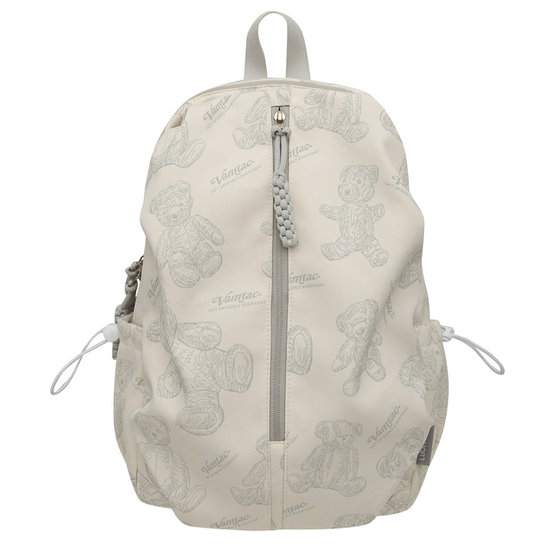 Bear-Themed Lightweight Backpack Bowlift