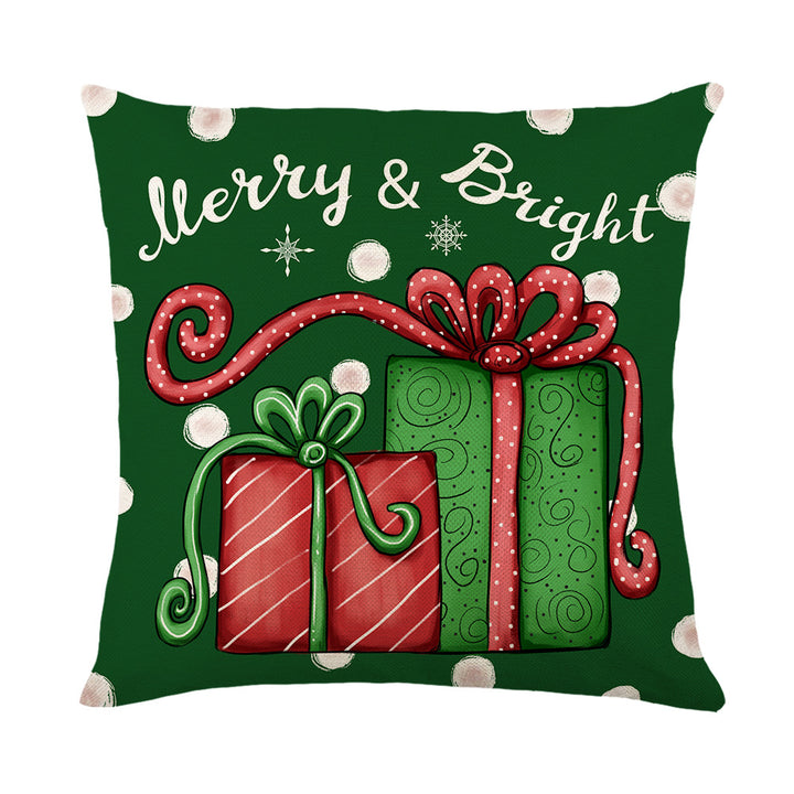 Festive Christmas Tree Decorative Throw Pillow Cover