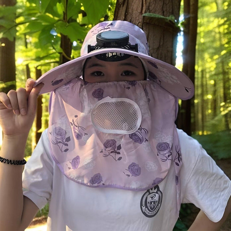 UV protection sun hat with removable insect net and breathable air vent Bowlift