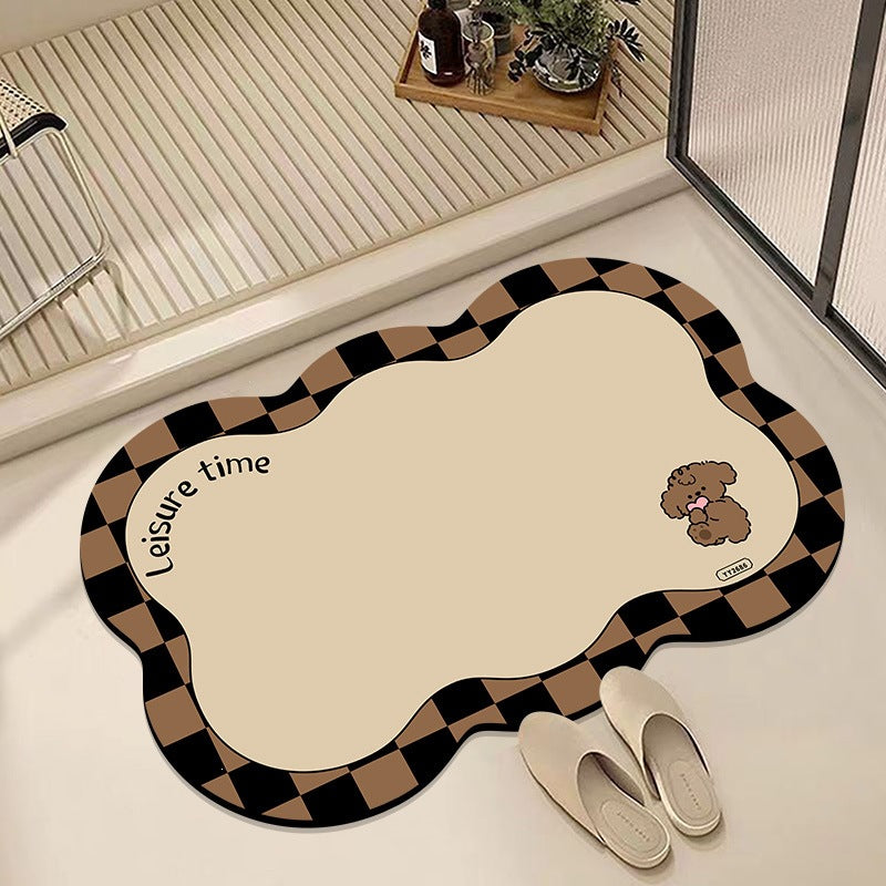 Leisure-Themed Decorative Bath Mat