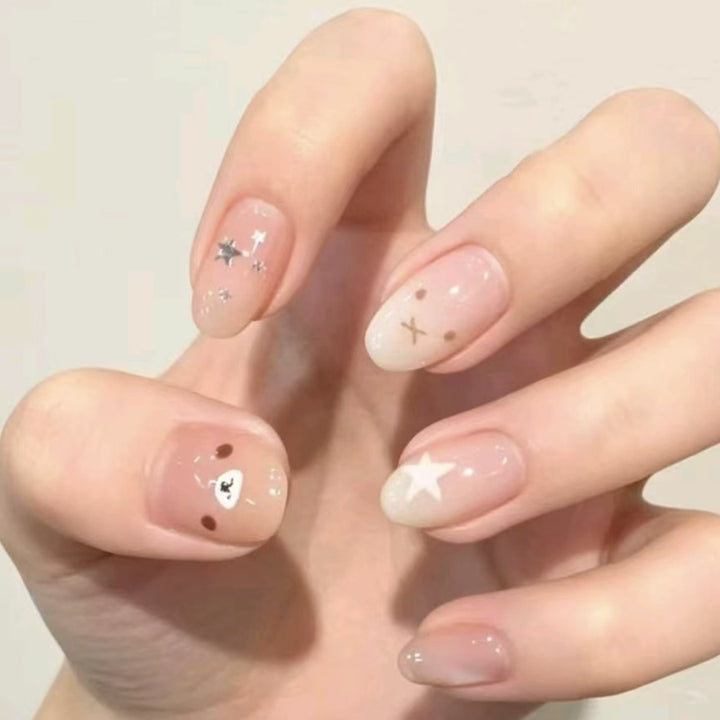 Creative Cartoon Press-On Nail Art Bowlift